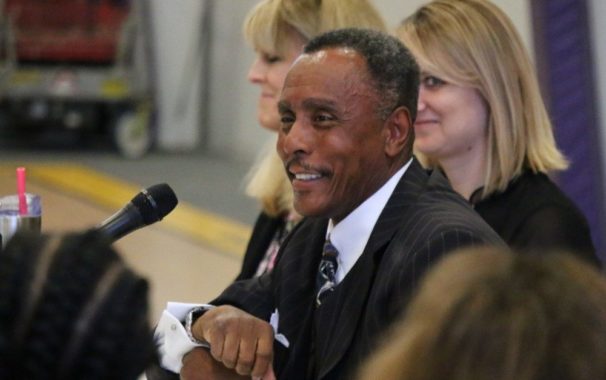 Professor J. Anthony Snorgrass speaks during panel discussion