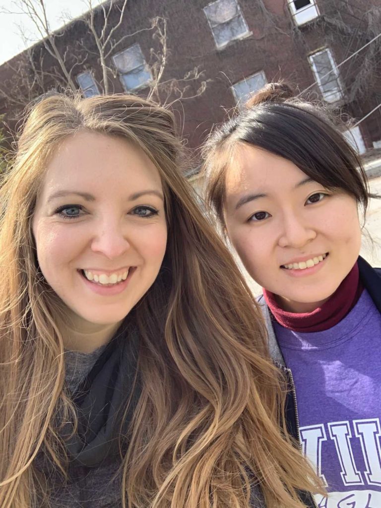 Two female students