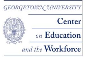 Georgetown University Center on Education and the Workforce logo