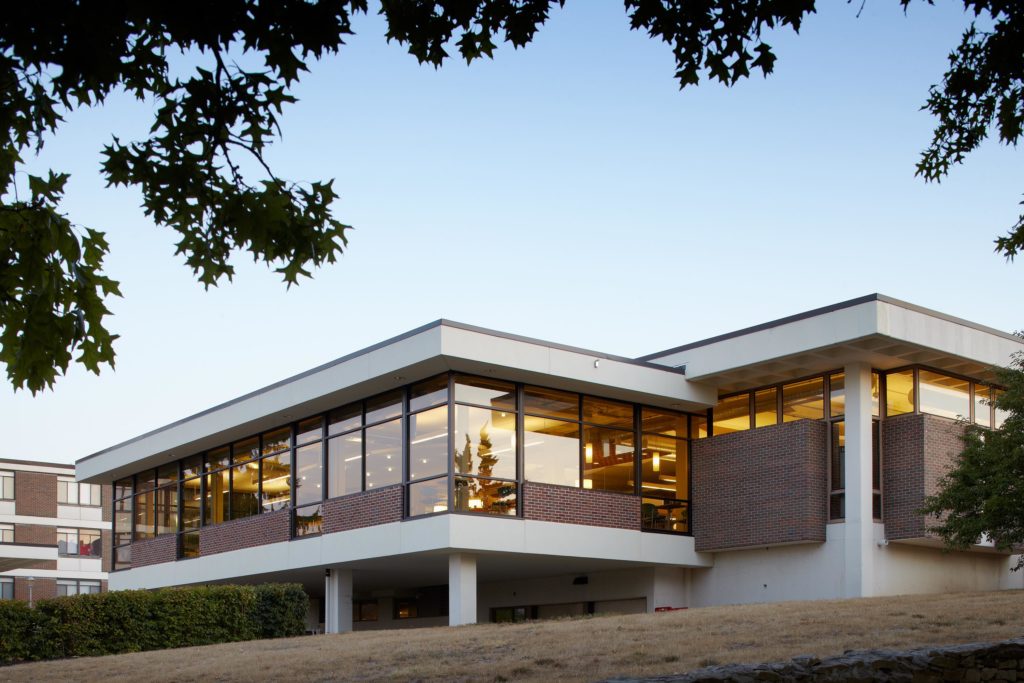 Exterior view of the Marian Center dining hall