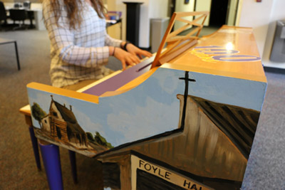 Photo of painted piano