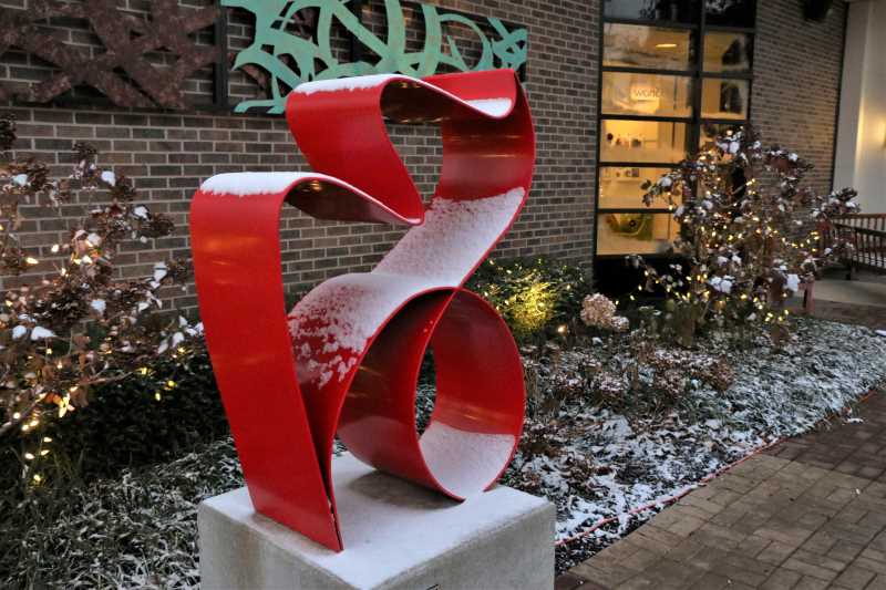 Sculpture outside Thornhill Gallery