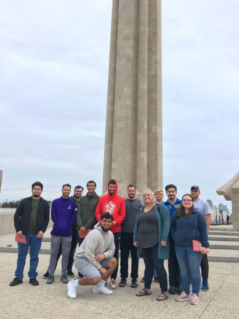 History class field trip to the WWI National Museum. Group photo.