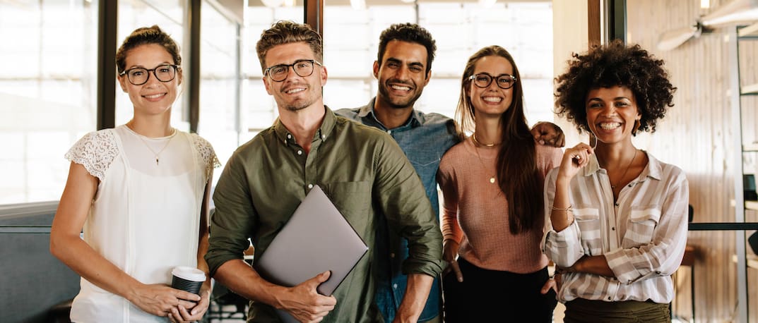 Five young professionals