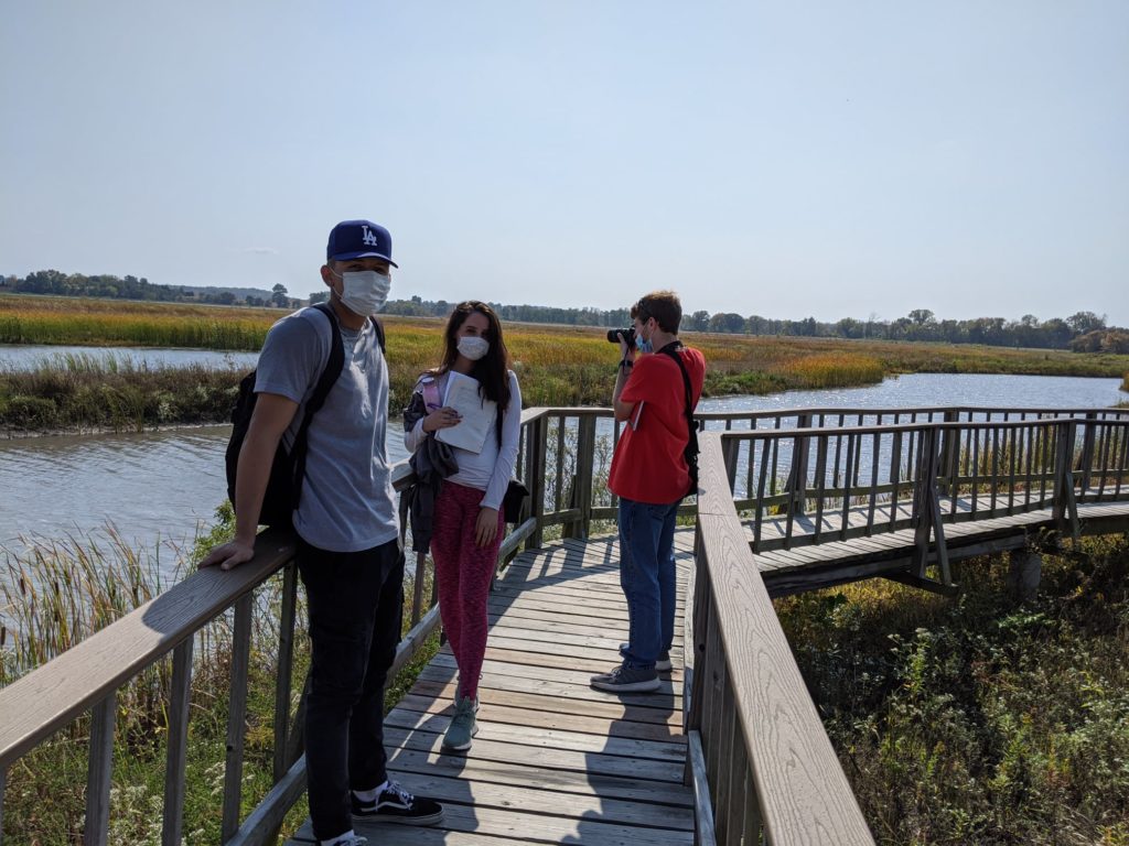 Baker Wetlands students