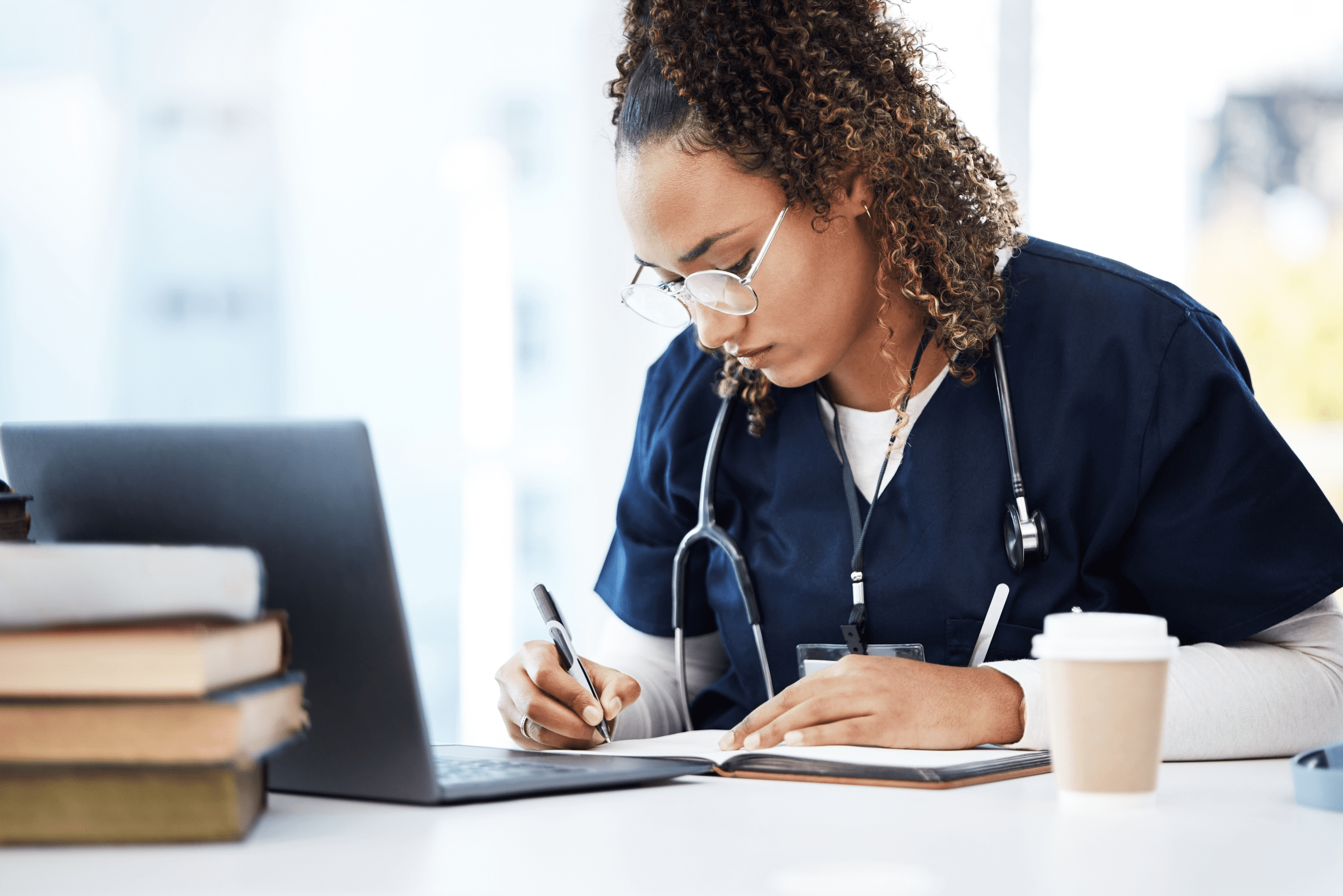 Medical Student studying