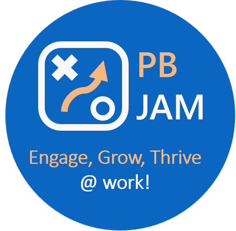 PB JAM Logo - Engage, Grow, Thrive at work