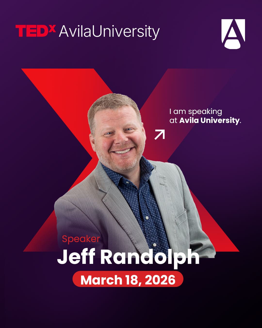 Jeff Randolph TEDx speaker announcement