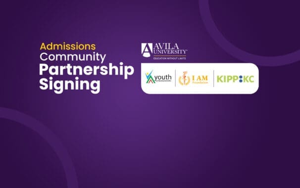 Avila University Admissions Community Partnership Signing with Youth Ambassadors, I AM Foundation, and KIPP KC