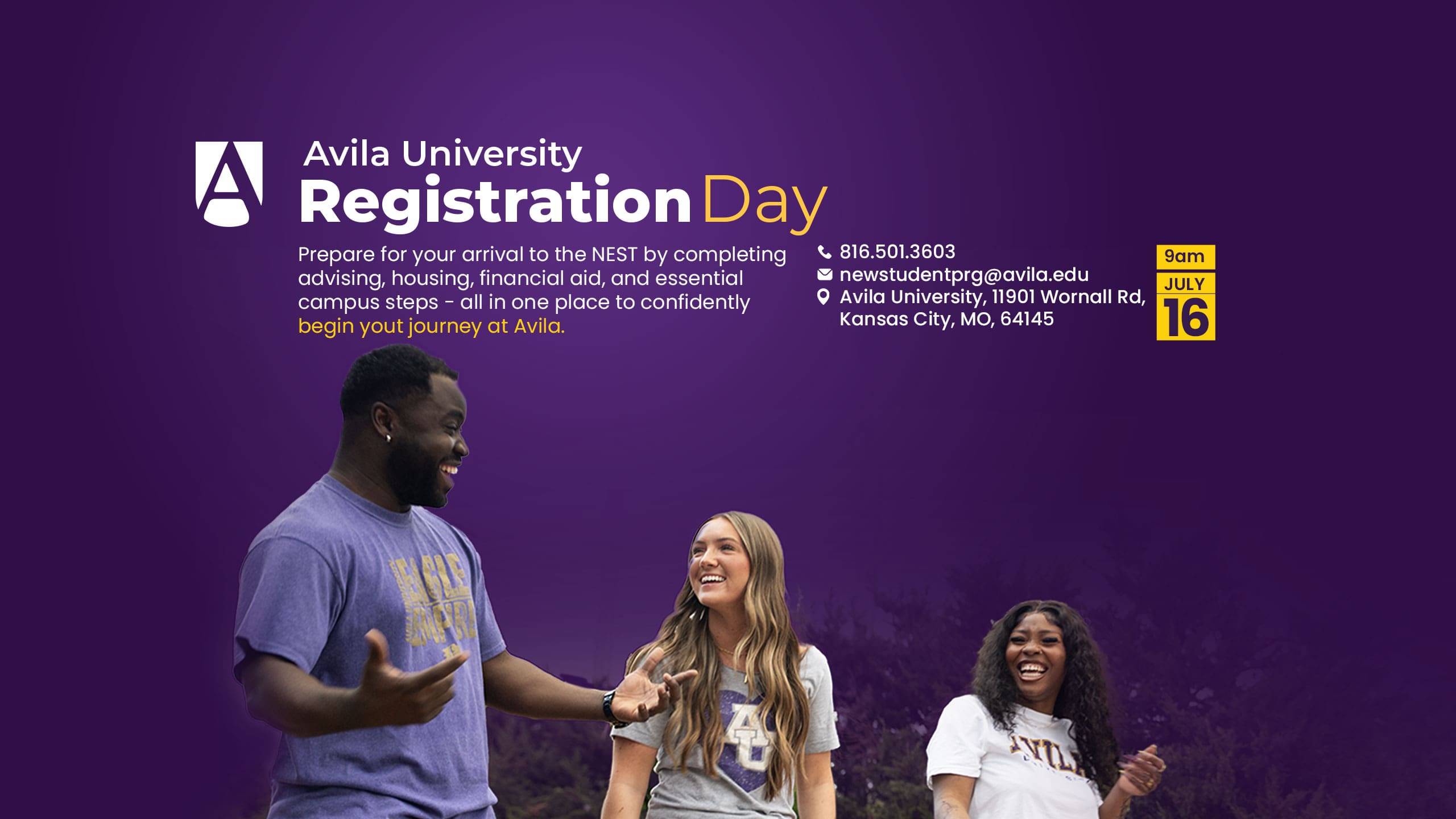Avila University Registration Day event July 2026.